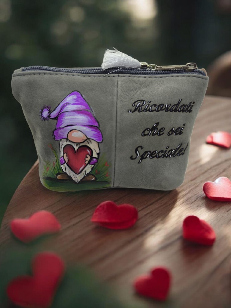 Pochette fantasy handmade dipinta a mano Ricordati che sei speciale - LisArt