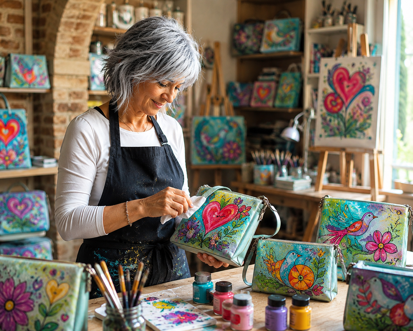 Lisa Ferzola durante il suo percorso artistico - LisArt